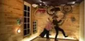 Upside down house in Indonesia hosts visitors