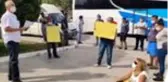 Datça'da belediye önünde oturma eylemi