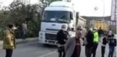 Arnavutköy'de hafriyat kamyonları kaza yaptı: 1 yaralı