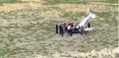 Son Dakika! Büyükçekmece'de eğitim uçağı düştü, ilk müdahale çevredeki vatandaşlardan geldi