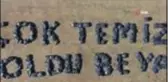 Trakya usulü temizlik mesajı: 