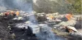 Samandağ'daki yangında arı kovanları kül oldu
