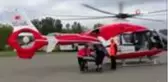 Ambulans helikopter 82 yaşındaki hasta için havalandı