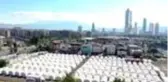 (DRONE) Depremzedeler için çadır kent kurulumları devam ediyor