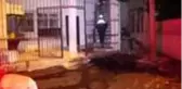 Kundaklanan evde hasar oluştu