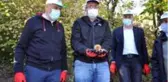 Simav'da yılın son kestane hasadını protokol üyeleri yaptı
