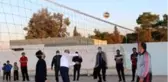 Barış Pınar bölgesinde voleybol maçı
