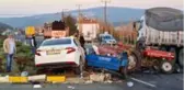 Uşak'ta trafik kazası; 1'i çocuk 4 yaralı