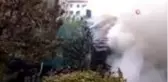 Amasya'da ahşap ev küle döndü