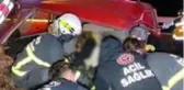 Düzce'de feci kaza! Eşyaların altında kalan çocuklar ağlayınca fark edildi