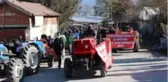 Amasya'da çiftçiler traktörlerin haczedilmesine tepki gösterdi