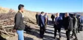 Başkanlar deprem bölgesinde inceleme yaptı