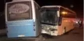 İşçi servis otobüsü ile özel halk otobüsü çarpıştı: 12 yaralı