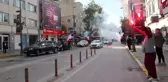 Bandırmaspor taraftarından meşale şov