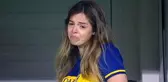 İlk kez babası olmadan Boca maçı izleyen Maradona'nın kızı, gözyaşlarına hakim olamadı