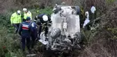 Samsun'da takla atan otomobil şarampole yuvarlandı: 1 yaralı