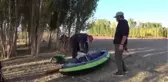 Van Gölü'nde gün batımının eşsiz güzelliği