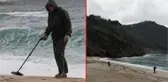 Dev dalgaları gören define avcıları soluğu Alanya'nın dünyaca ünlü sahillerinde aldı