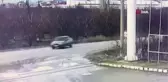 Isparta'da 2 otomobilin çarpıştığı kaza güvenlik kameralarına yansıdı