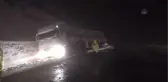 Tokat-Sivas kara yolunda kar ve tipi etkili oldu