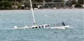 Bodrum'da çıkan fırtına milyonluk tekneyi alabora etti