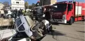 Denize düşmekten son anda kurtuldu