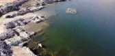 Sular çekildi, eski köy gün yüzüne çıktı