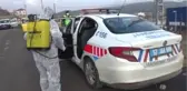 Boyabat'ta toplu taşıma araçlarında dezenfeksiyon yapıldı