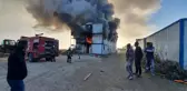 Burdur'da işçilerin kaldığı konteynırda yangın çıktı