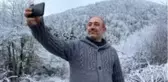 Karabük Bartın Karayolunda kar yağışı