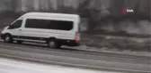 Kütahya Domaniç'e mevsimin ilk karı yağdı