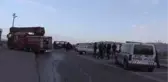 Minibüste çakmak gazından çıktığı iddia edilen yangında 3 kişi yaralandı