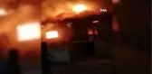 Sakarya'da iki katlı ahşap evin çatı katı alev alev yandı