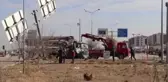 Beton pompa tırı otomobile çarptı: 4 yaralı (2)