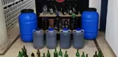 Burdur'da 380 litre kaçak içki ele geçirildi