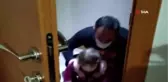 Minik Ömer'in karantinadaki sağlıkçı annesine özlemi kamerada