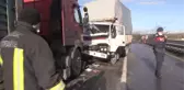 KIRKLARELİ - Zincirleme trafik kazasında 2 kişi yaralandı