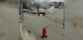 KIRIKKALE - Seyir halindeki otomobilde çıkan yangın hasara neden oldu