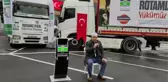 Suriye'ye yardım malzemesi taşıyan tırlar yola çıktı