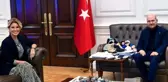 Gülben Ergen Süleyman Soylu'yu ziyaret etti