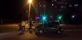Otomobilin çarptığı motosiklet sürücüsü yaralandı