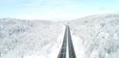 Bolu Dağı'nın kar manzarası havadan görüntülendi