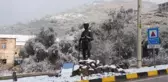 Birgi'ye 10 yıl sonra kar yağdı