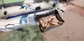 Kızılırmak'ta kaçak balık avlayan 2 kişiye ceza