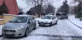 Safranbolu'da kar yağışı