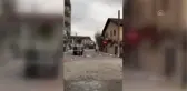 Fırtına ve şiddetli rüzgar mahalleyi elektriksiz bıraktı