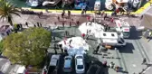 Bodrum'da kamyonla taşınan karla çocuklar ve aileleri kar sevinci yaşadı