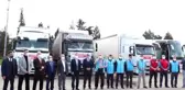 Suriye'deki ihtiyaç sahiplerine 3 tır yardım malzemesi gönderildi
