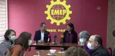 HDP Eş Genel Başkanı Buldan, EMEP Genel Başkanı Akdeniz'i ziyaret etti