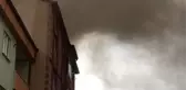 Lokanta bacasında başlayan yangın apartmanın çatısına sıçradı